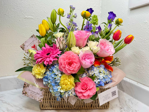 Pink Brush and pour love