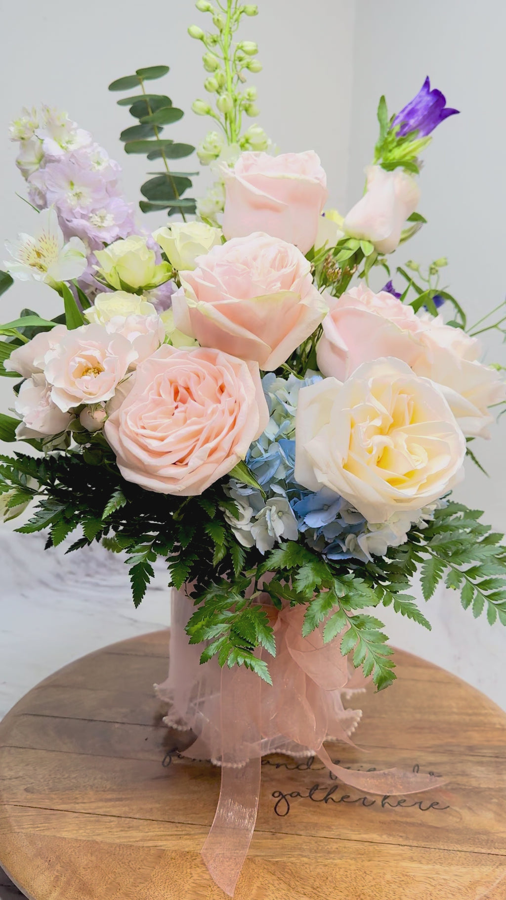 Pink Brush and pour love